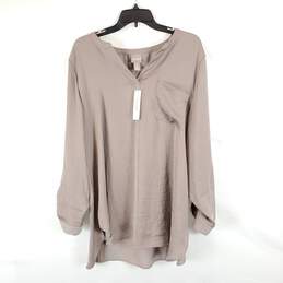 Chico's Women Taupe Blouse Sz 3 NWT