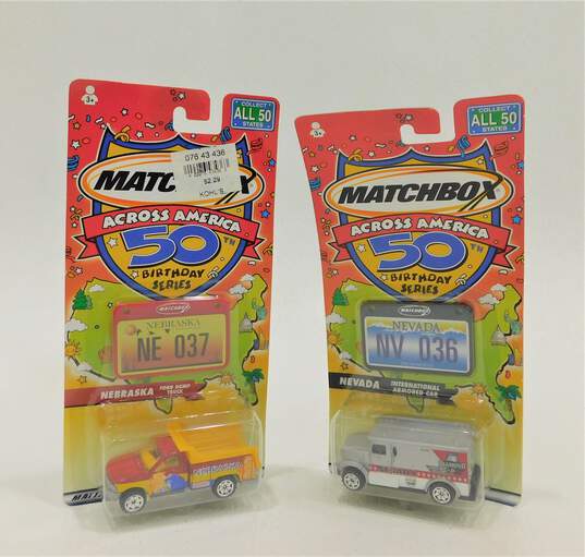 Matchbox Across America 50th Birthday Series Lot NV OR NE & MA image number 3
