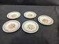 5PC Edwin M. Knowles China Bread & Butter Plate Bundle image number 1
