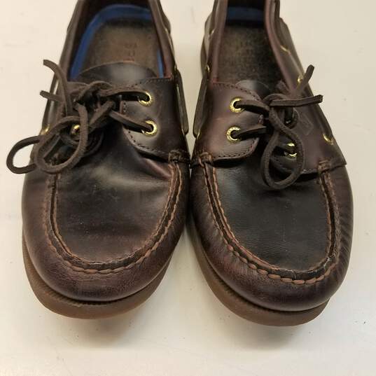 Sperry Top-Sider Boat Shoes Men's Brown Size 10 image number 4