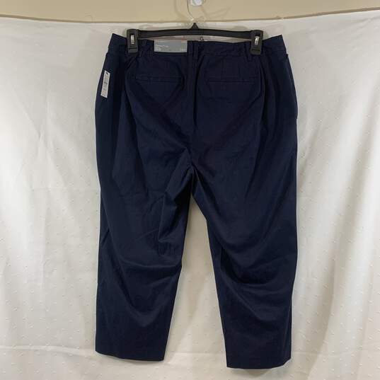 Women's Navy Talbots Curvy Perfect Crop Pants, Sz 14WP image number 2