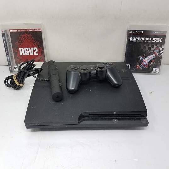 Buy the 3 Console PS3 Slim Model CECH-2001A Storage 120GB | GoodwillFinds