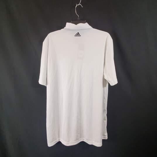 Adidas Men White Golf Polo Shirt Sz XL NWT image number 4