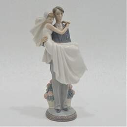 Lladro Over The Threshold #5282 Bride And Groom Wedding Figurine