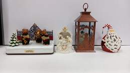 Bundle Of 4 Assorted Nativity Decor Lamps And Wonderland Bear Band alternative image