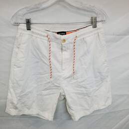 B# Mn SCOTCH & SODA Shorts Fave Linen Blend Drawstring Side Pockets Sz 30