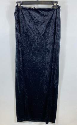 NWT Hot Topic Womens Black Velvet Elastic Waist Pull-On Maxi Skirt Size Medium alternative image