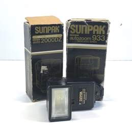 Sunpak Lot of 3 Assorted Camera Flashes