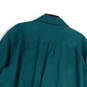 Mens Green Long Sleeve Collared Front Pockets Button-Up Shirt Size XL image number 4