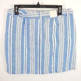 Tommy Hilfiger Women Blue Striped Skirt Sz 10 NWT alternative image