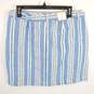 Tommy Hilfiger Women Blue Striped Skirt Sz 10 NWT image number 2
