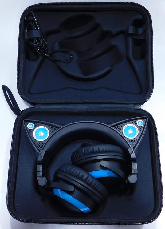 Brookstone Axent Cat Ear headphones w/ case image number 2