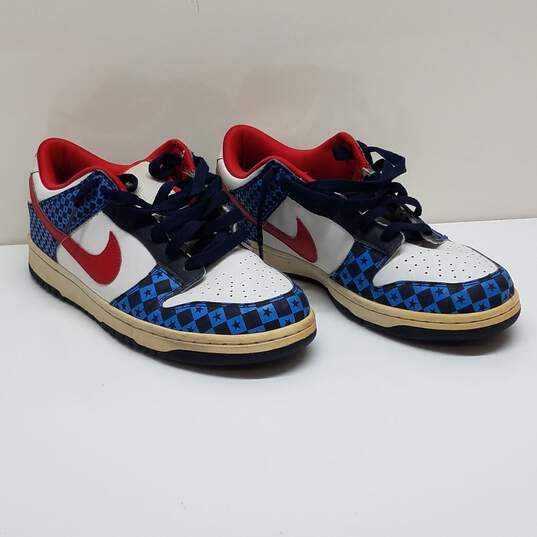 Nike 6.0 Dunk Low – Stars – Red – White – Blue Size 9 image number 1