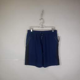 Mens Flat Front Drawstring Waist Activewear Athletic Shorts Size Medium