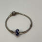 Designer Pandora  S925 ALE Sterling Silver Murano Glass Charm Bracelet image number 3