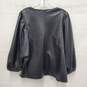 Marc New York Black Vegan Leather Blouse Top Size XL image number 2