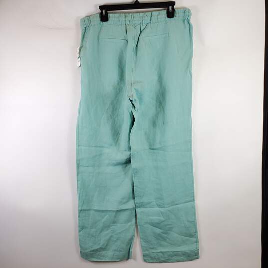 Charter Club Women Turquoise Pants L NWT image number 2
