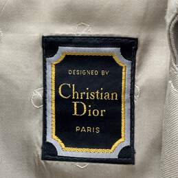 Christian Dior Mens Tan Double Breasted Button-Up Long Trench Coat Size 40R/COA alternative image