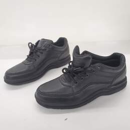Rockport Black Leather Lace Up Comfort Shoes Men's Size 12