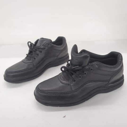 Rockport Black Leather Lace Up Comfort Shoes Men's Size 12 image number 1