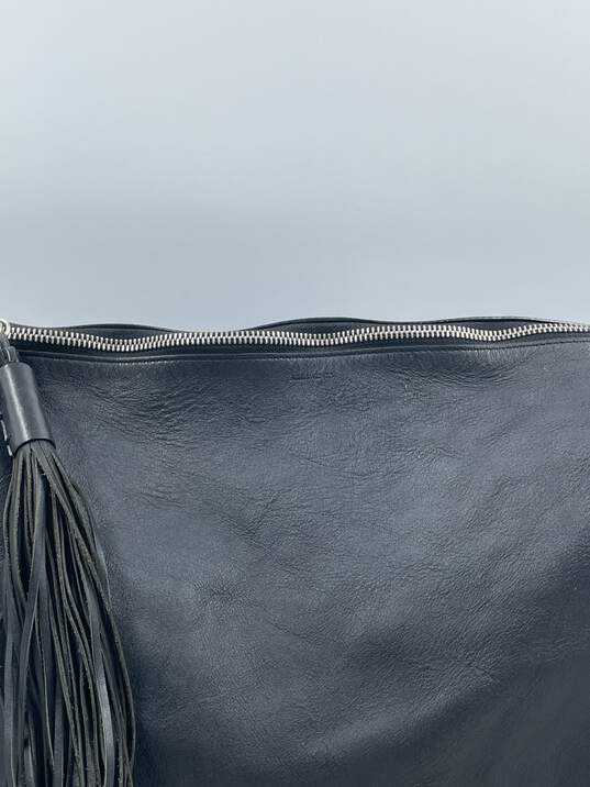 AllSaints Pearl Black Leather Backpack image number 7