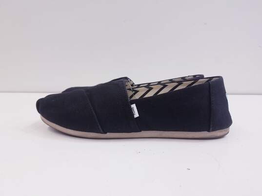 TOMS Alpargata Black Canvas Slip Shoes Women's Size 7 image number 4