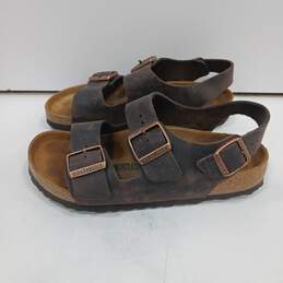 Birkenstock Women's Milano Habana Oiled Leather Sandals Size 6