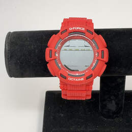 Designer Casio G-Force Red Round Dial Adjustable Strap Digital Wristwatch