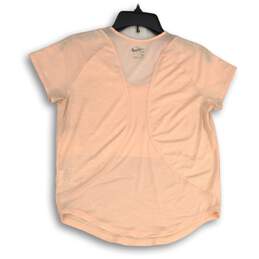 Nike Womens Dri-Fit Pink Scoop Neck Short Sleeve Pullover T-Shirt Size Medium alternative image