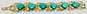 Vintage Coro Green Lucite & Gold Tone Panel Bracelet 34.9g image number 3