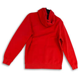 Mens Red Long Sleeve Kangaroo Pockets Drawstring Pullover Hoodie Size Medium alternative image