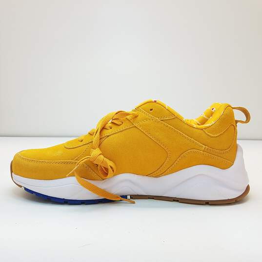 Champion 93Eighteen Yellow Suede Men's Athletic Shoes Size 11 image number 2