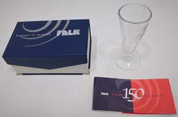 Falk's Milwaukee Falcon Embossed Beer Toast Glass IOB