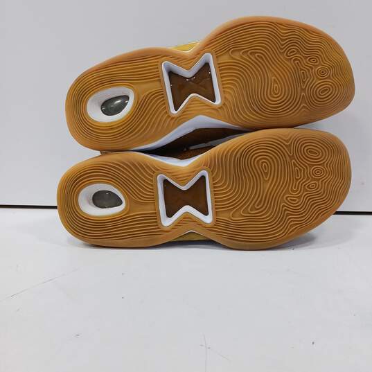 Nike Pg 5 Wheat Metallic Gold Grain CW3143-700 Gold Sneakers Men's Size 11.5 image number 5