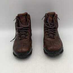 L.L. Bean Mens Brown Leather Lace Up Round Toe Ankle Hiking Boots Size 11