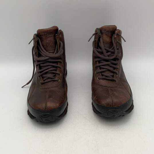 L.L. Bean Mens Brown Leather Lace Up Round Toe Ankle Hiking Boots Size 11 image number 1