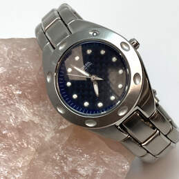 Designer Fossil PR-5099 Silver-Tone Dial Chain Strap Analog Wristwatch