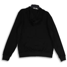 NWT Womens Black Long Sleeve Drawstring Full-Zip Hoodie Size Large alternative image