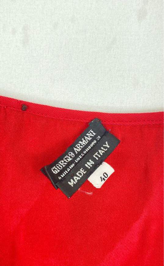 Giorgio Armani Women Red Tank Top - Size S image number 2
