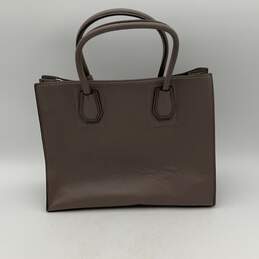 Michael Kors Womens Mercer Gray Leather Lock Charm Convertible Tote Handbag alternative image