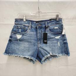 NWT Kut From the Cloth WM's Blue Denim Cut Off High Rise Jane Shorts Size 4