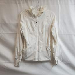 Lululemon White Define Jacket Sz 6