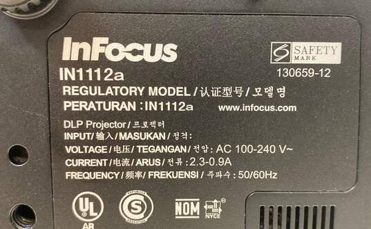 InFocus Projector Model IN112a image number 7
