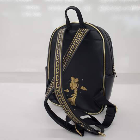 Loungefly Disney Hercules Black Faux Leather 25th Anniversary Backpack image number 4