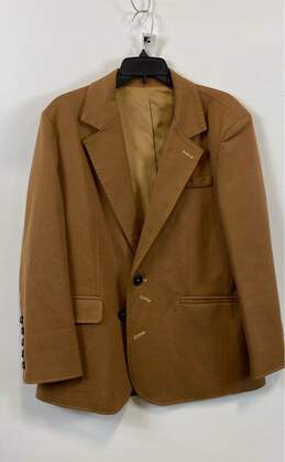 Alessandro Paccuci Womens Brown Long Sleeve Single Breasted Blazer Size Small
