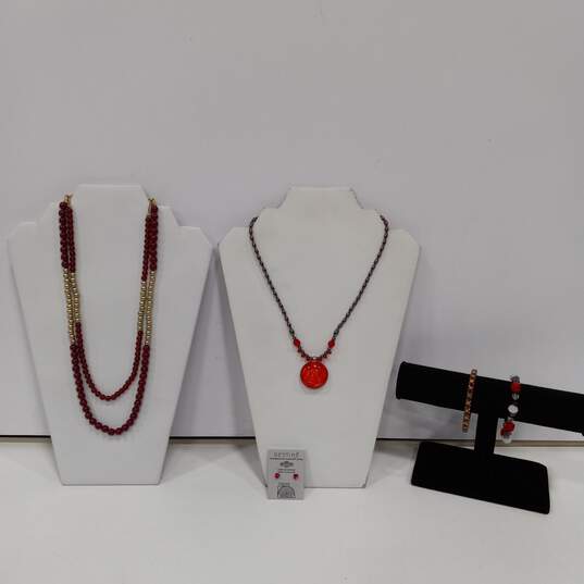 5 pc Red Jewelry Collection image number 1