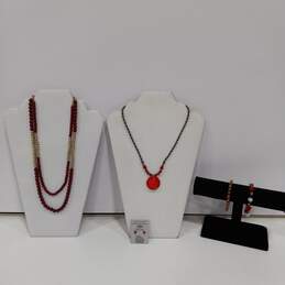 5 pc Red Jewelry Collection