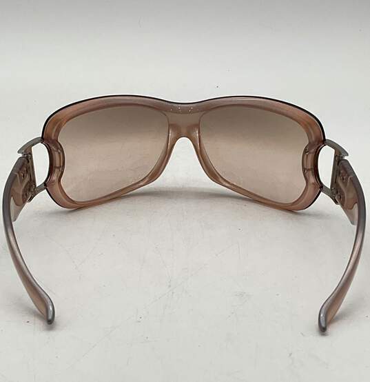 Christian DIOR 2 Pink Pearl Rimless Shield Sunglasses image number 4