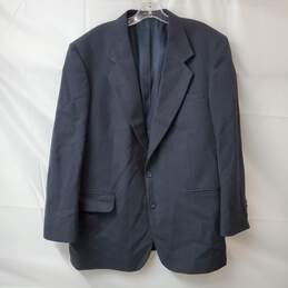 Authenticated Oscar De La Renta Men's Black Wool Pinstriped 2PC Suit Set 44R W38 alternative image