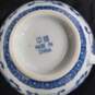 Chinese Blue Floral Teacups, Saucers, & Bread Plates 27pc Lot image number 4